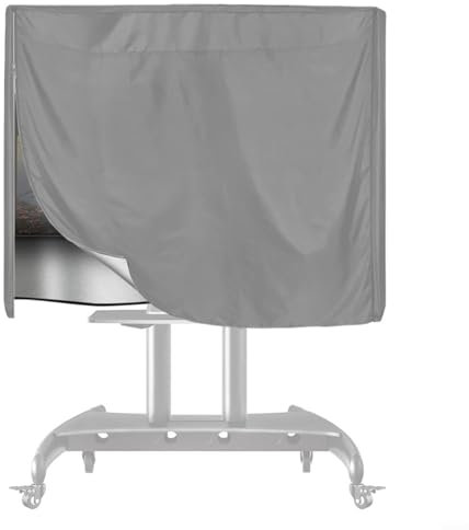 UTTASU Funda de soporte de TV móvil Funda de protección de tela Oxford impermeable para carrito de televisión de 45-60 pulgadas, almacenamiento interior al aire libre con correas de hebilla ajustables