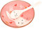 Generic 1 juego Vajilla de Cerámica para Persona Set Decorativo de Cuenco y Cuchara con Diseño de Conejo para Comidas Individuales Cerámica Artesanal y Saludable