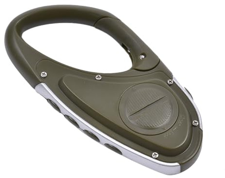 Höhenmesser zum Wandern - Multifunktionaler digitaler Höhenmesser mit Barometer | Karabiner Wandern Höhenmesser Werkzeug | Tragbarer Höhenmesser Kompass Thermometer Barometer Wandern Zubehör Entdecker