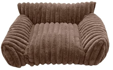 Folpus Canapé-lit pour Chat, lit pour Animaux de Compagnie, Facile à Nettoyer, Portable, Fond antidérapant pour Chatons, Chiots, Chats, Petits Chiens, Salon, Kaki