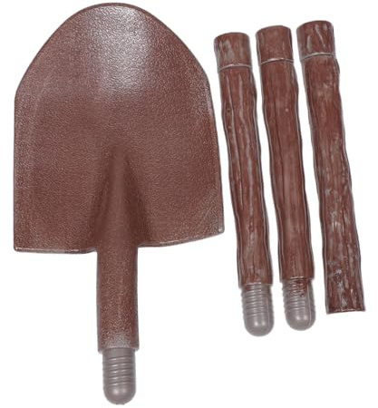PACKOVE Realistic Plastic Halloween Graveyard Shovel Scary Costume Prop for Cosplay Party Decoration Portable Detachable Tool for Haunted House Atmosphere and Easy Maintenance