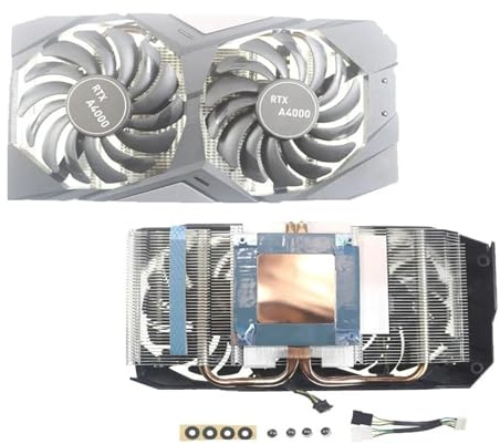 Ventola Dissipatore Di Calore, Compatibile Con La Scheda Video Grafica Quadro RTX A4000 Ventola Dissipatore Di Calore Ventola A4000, Accessori For Laptop(Dual fan version)