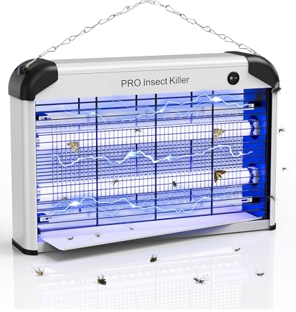 Spectracide 2400V Wirksam Insekten UV Licht Lampe, UV Insektenvernichter Elektrisch Innen, 20W Leistungsstark Hängende Fliegenfalle Fliegenfänger Küche Wohnzimmer Restaurant Bauernhöfe