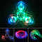 IREENUO Fidget spinner con luce a LED con cristallo, fidget spinner a dito singolo, cuscinetti rapidi, sollievo dall'ansia, giocattoli per bambini e adulti (bianco cristallo)