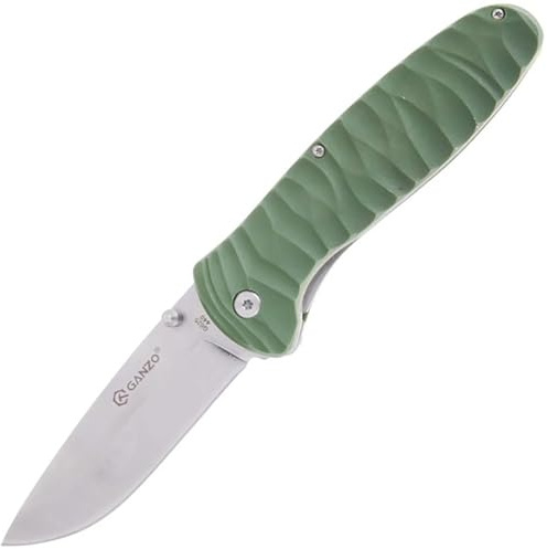 Ganzo Messer G6252 Grifffarbe: Grün - Klingenlänge: 8,9 cm - Verschlussart: Liner Lock - Klingenstahl: BDR4116