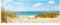Bilderwelten Top Maritim Glasbilder Wandbild Foto Kunstdruck 30 x 80cm, Strand an der Nordsee