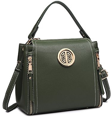 Miss Lulu E1851 GN, Sac à Main Femme, Vert, One Size