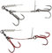 Savage Gear Carbon 49 Corkscrew Stinger - 2 Stingerhaken Systeme, Länge/Größe/Tragkraft:ca. 8.5cm / Gr. 3/0 / 31kg