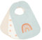 Kindsgard Baby Klettlätzchen 3er-Pack „happaklat“ – Regenbogen Multicolor – 75% Bio-Baumwolle – weich, pflegeleicht & waschbar – ideal für Babys & Kleinkinder – einfach anzulegen