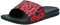 Nike Benassi JDI Print, Scarpe da Spiaggia e Piscina Uomo, Nero (Black/University Red 25), 47.5 EU