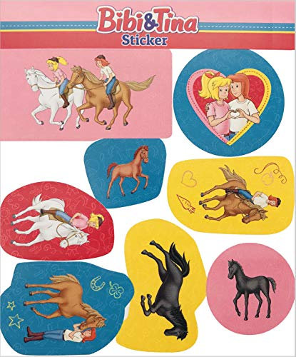 8 Sticker * BIBI & TINA * als Mitgebsel, als Geschenk oder zum Basteln | Aufkleber Bilder Kinder Kindergeburtstag Geburtstag