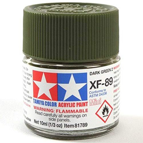 TAMIYA XF-89 Dunkelgrün 2 matt Streichfarbe | 10 ml | #81789