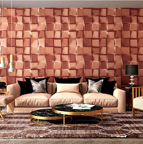 Hndrkj 3D Wallpaper 3-D Scandinavian Wallpaper Black Red Checker Black Grey Wallpaper