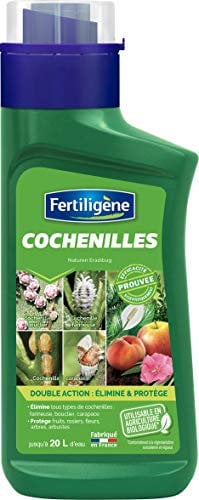 Fertiligène FCOC400N - Insecticide Anti-Cochenilles Concentré UAB 400 ML - Elimine Tous Les Types de cochenilles (farinause, Bouclier et Carapace) - Protège Les Fruits, rosiers, etc. - Jusqu'à 200 m²