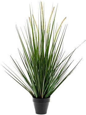 artplants.de Kunstgras Fuchsschwanzgras Otis mit Rispen, grün, 55cm - Ziergras künstlich