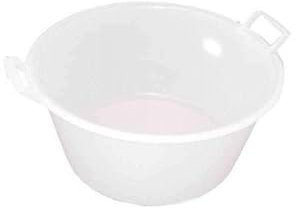 Stefanplast Runde Schüssel aus Polyethylen, Weiß, 50 cm, Polyethylen