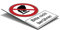 Gebotsschild/Warnschild 200x300x4 mm - Text: Bitte nicht berühren - mit Piktogramm/Alu Verbund/Metallschild/für Industrie, Ladengeschäft, Bank/Innen/Außen/UV-Beständig/Wetterfest