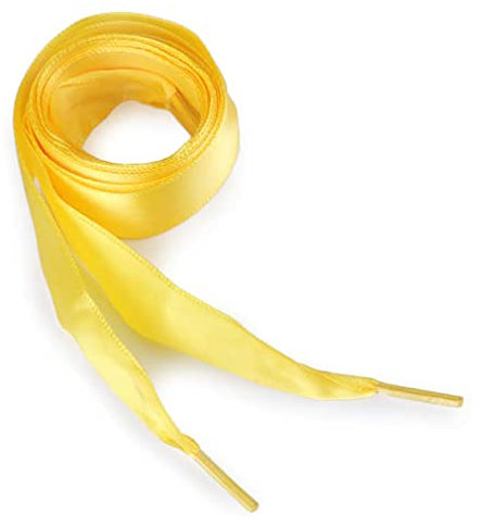 maDDma 1 Paar Satin-Schnürsenkel 110cm x 19mm Bekleidungskordel Kordel Schnüre