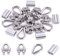 Swpeet 24Pcs M6 (1/4) Wire Rope Accessory Set, Included M6 Wire Rope Cable Clip Clamp, M6 Stainless Steel Thimble, 6mm Aluminum Crimping Loop Sleeve Perfect for 1/8 inch Wire Rope Cable (M6)