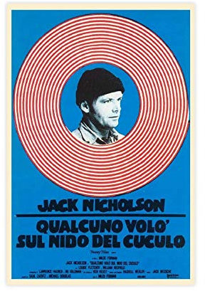 Filmposter One Flew Over The Cuckoo's Nest, klassisches Filmposter, Vintage-Film, 50 x 75 cm, ohne Rahmen