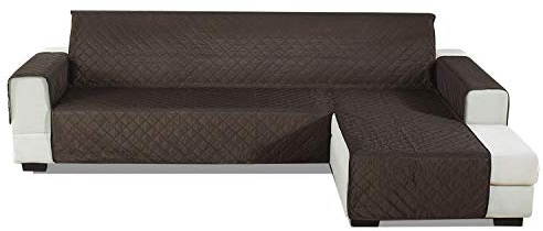 PETCUTE Sofabezug L Form gesteppter Sofabezug Sofaschutz ecksofa wasserdichte sofahusse ecksofa Chaiselongue rechts 200x270cm