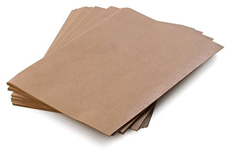 MD Labels Papel kraft autoadhesivo A4 – 50 hojas – pegatinas marrones – papel kraft liso