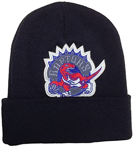Mitchell & Ness Toronto Raptors Chenille Logo Cuff Knit Beanie - One-Size