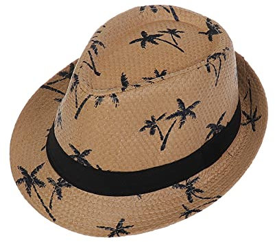 JK Home Panama Strand Damen Herren Retro Hut Fedora Sommer Atmungsaktiv
