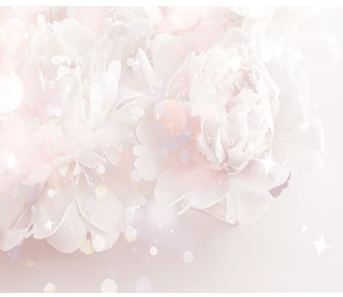 murando - Fototapete selbstklebend Blumen, 343x256 cm, Schlafzimmer, modern | Selbstklebend ohne Kleister, Full HD Druck, ideal fürs Wohn- oder Schlafzimmer, schnelle Montage, lichtbeständig, geruchsfrei