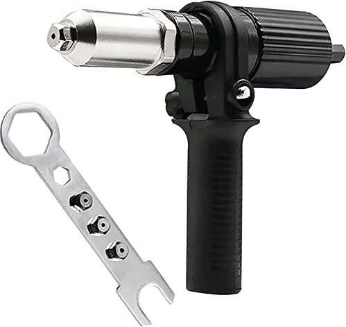 Rivet Gun Adapter with Removable Plastic Handle