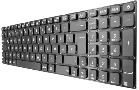 T-ProTek Teclado alemán compatible con Asus VivoBook Max X541UA-GQ2091T