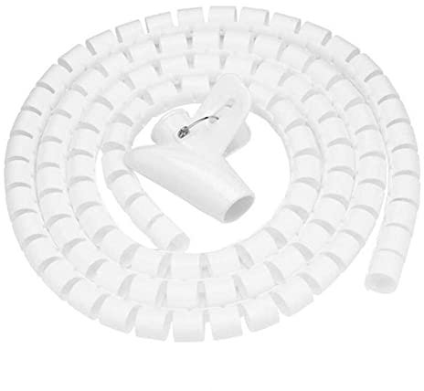 White/Black Cable Wire Winding Pipe Wrapping Wire Organizer Sheath Tube 8/10/15/20mm Sleeve Hose Harness Wound Tube Cable covers,headphone protector,cable protector protector,cable wire,charge