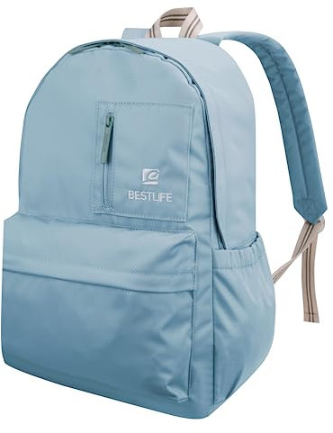 BESTLIFE Unisex COL-Rainbow School Backpack, Black