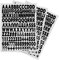 3 Blatt Buchstaben und Zahlen zum Aufbügeln Bügelbilder Selbst Gestalten 504 Stück Alphanumerischer Stoff Waschbare Buchstaben Aufnäher für Sport Trikot T-Shirt DIY Basteln Dekoration (Schwarz)
