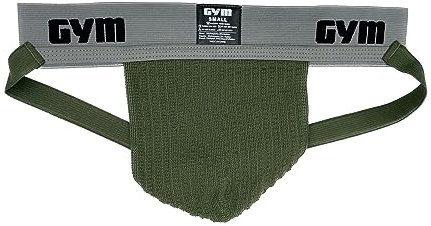 GYM Herren Workout Jockstrap Tiefschutz, Armee-grün, XL