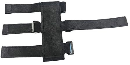 jojofuny Sangle Réglable en Cuir et Nylon pour Enceinte sans Fil et Porte-Bidon Vélo Noir, Support Réutilisable pour Cyclisme