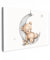 MuchoWow© Leinwandbild Groß 120x80 cm XXL Dekoration Wohnzimmer Bilder Pictures Wall Decoration Living Room Wohnungs Deko Moderne Bild Bär - Mond - Sterne - Kinder