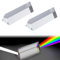 Dreiecksprisma Kristall Prisma Dreieck Kristallprisma für Kinder Kristall Dreieckiger Glas Prisma Spektrometer Dreieckiger Prismen Prisma zum Unterrichten Prisma Lichtbrechung Prisma Kinder 2 Stück