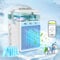 Mobile Klimaanlage, 5 in 1 Air Conditioner Portable, Klimagerät ohne Abluftschlauch, Mini Klimaanlage mit Spray und Buntem Nachtlicht, Mobile Klimageräte für Zuhause, Büro, Camping