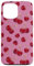 iPhone 13 Pro Max Cute Red Cherries Pattern, Modern Hot Pink Case