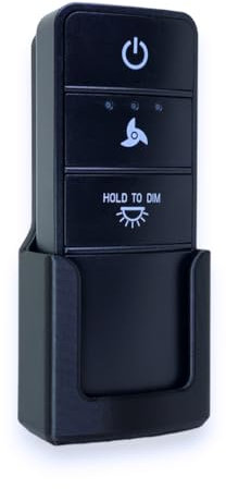 Makesus Ceiling Fan Remote Holder Wall Mount Bracket for Hampton Bay Universal Ceiling Fan Remote Control (1 Pk Black)