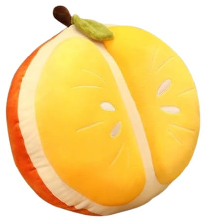 Wassermelon Plüsch Obst für KinderFrüchte Kuscheltier Kreativ PlüschKuschelkissen Kinder Plüschkissen Spielzeug Geschenk für Jungen und Mädchen (16 cm,Orange)