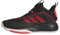 adidas Herren OWNTHEGAME 3.0 Shoes Basketball-Schuhe, core Black/Lucid red/FTWR White, 44 2/3 EU