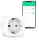 CSL - WLAN Steckdose - Smart Life - WiFi Fernsteuerung per Smart life App – Sprachsteuerung Alexa Google Home - Tuya Smart - Countdown Timer, Ein- und Ausschalttimer, Intervallmodus, Zeitschaltuhr