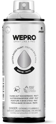 MTN WEPRO Water Based Mate WM-101 Plata Mate, Spray 400ml