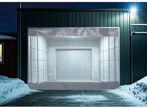 Outdoor Vinyl Covers & Clear Tarp Curtain, Household Doors - Garage Divider Curtains, Manage Your Patio Pergola Space | Divide Areas Quickly(3X2.5M/9.8x8.2FT)