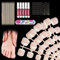 120 Pièces Faux Ongles Pieds, French Faux Ongles D'orteil, Court Faux Ongles D'orteil à Couverture Complète, Outils faux ongles et accessoires pour Femmes et Filles