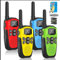 NXGKET Walkie Talkie 4er Set, Walkie Talkie Aufladbar für Erwachsene Kinder Funkgeräte,Große Reichweite 5km Walki Talki mit Li-ion Akku,Walkie Talkies VOX Taschenlampe für Freien, Camping, Wandern