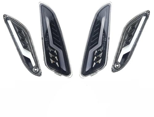 Motorrad LED Vorne Hinten Blinker Anzeige Tagfahrlicht Kompatibel Mit PIAGGIO Vespa Elettrica Sprint Primavera 50 125 150(1 set 4pcs clear)