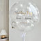 Transparenter Luftballon für Geburtstagsfeiern | Benutzerdefinierter 46cm/61cm/91cm kristallklarer Ballon mit personalisierten Aufklebern | Ideal für Feiern, Hochzeiten und Events